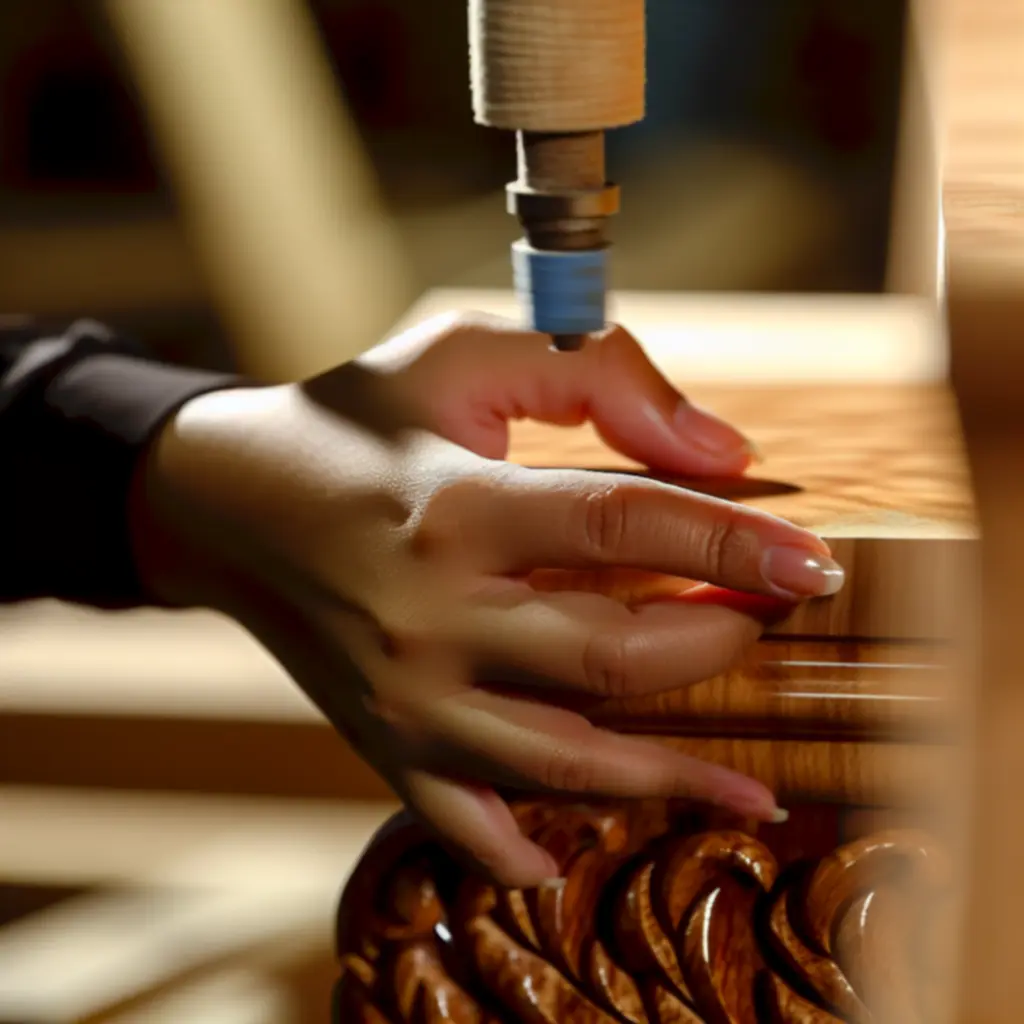 Kézműves részlet: finom illesztés és kézzel polírozott felület közelről