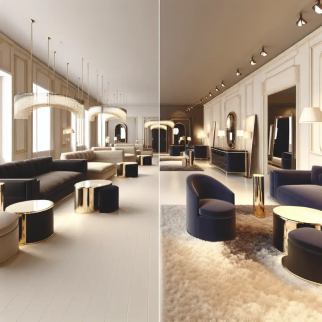 Intervivoo luxus bemutatóterem – elegáns enteriőr és prémium bútorok